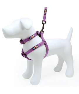 Pawtitas Value Bundle Set | Medium Step in Dog Harness + Medium Dog Collar + Medium/Large 6ft Dog Leash - Orchid Set
