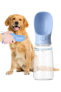 Mr. Pen- Dog Water Bottle, 19oz, Large, Blue, Portable Dog Water Bottle, Dog Travel Water Bottle, Dog Water Bottle Dispenser, Portable Water Bottle for Dogs, Pet Water Bottle, Travel Dog Water Bottle