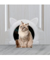 Cat Door,Wulikeke Interior Cat Door Pet Door for Cats Indoor Cat Door, with Screws Interior/Install Easily /Interior cat Door Without Flap