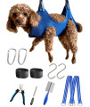 Kkiimatt Dog Grooming Hammock Harness for Cat & Extra Small Dog, XS Pet Grooming Hammock Dog Nail Hammock with Nail Clippers/Trimmer, Dog/Cat Grooming Sling Holder for Nail Trimming/Clipping