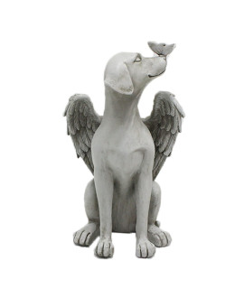 Dnoifne Angel Dog Memorial Statue, Pet Memorial Stones for Dogs, Angel Dog Memorial Gifts, Dog Passing Away Gifts, Pet Loss Gift for Dog, Garden Resin Dog Ornament, Pets Grave Marker, Tribute Statue