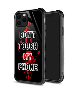 DJSOK compatible with case for iPhone 13 Pro, Dont Touch My iPhone cool creative Design iPhone 13 Pro cases for Man Boys girls Dual Layer Shockproof Rugged cover Pattern Design Apple cover