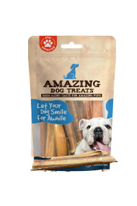 Amazing Dog Treats - Bully Sticks for Small Dogs (3-4 Inch - 16 oz)- Premium Thin Steer Bully Sticks for Dogs - Best Bully Stick Dog Chews - Bully Bones for Puppies and Small Breeds