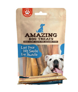 Amazing Dog Treats - Bully Sticks for Small Dogs (3-4 Inch - 16 oz)- Premium Thin Steer Bully Sticks for Dogs - Best Bully Stick Dog Chews - Bully Bones for Puppies and Small Breeds