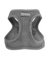 Downtown Pet Supply Step in Dog Harness for Small Dogs No Pull, XX-Small, Light Gray - Adjustable Harness with Padded Mesh Fabric and Reflective Trim - Buckle Strap Harness for Dogs