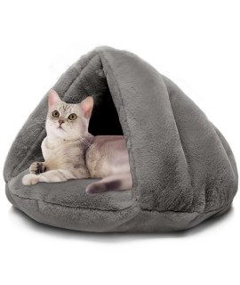 Mojonnie Cat Bed Cat Cave Self-Warming Cat Sleeping Bed Winter Soft Pet Bed Cozy Sleeping Cuddle for Indoor Cats Rabbit