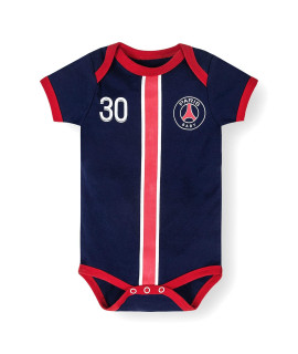 BDONDON Blue Baby clothes 30 Paris Newborn Infant Baby Outfit Boys girls Soccer Onesie Bodysuit Soccer infant creeper (Navy-Paris, 3-6 Months)
