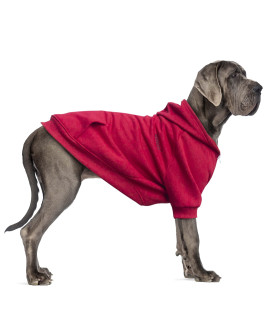 ARUNNERS Extra Large Dog Clothes Hoodies Zip Up Sweaters for Big Dogs Labrador Golden Retriever Puppy Red L