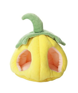angel3292 Halloween Supplies Squirrel House Washable Adorable cotton Halloween Pumpkin Hamster Nest for Home Squirrel Bed Soft for Household