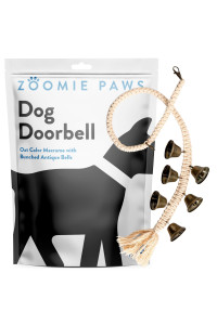 Zoomie Paws Hanging Door Bells for Potty Training - Decorative Dog Door Bells for Door, Puppy Supplies for Pets, Dogs, & Puppies, Pet Supplies, Dog Training Bells, Dog Essentials, Antique Bells, 1-Pk