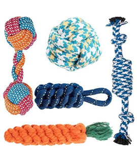 Agirav Tail Dog Toys + Dog Chew Toys + Puppy Teething Toys + Rope Toys + Dog Toys for Small to Medium Dog Toys + Dog Toy Pack(Pack of 5)
