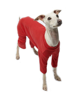 Lucky Petter Pet clothes for Dog cat Puppy Basic Pajamas Durable and Elastic Dog Pajamas Onesie Outfits (X-Large, Basic Red)