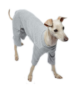 Lucky Petter Pet clothes for Dog cat Puppy Basic Pajamas Durable and Elastic Dog Pajamas Onesie Outfits (X-Large, Basic gray)