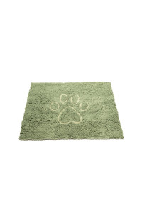 Dog Gone Smart Dirty Dog Microfiber Paw Doormat - Muddy Mats For Dogs - Super Absorbent Dog Mat Keeps Paws & Floors Clean - Machine Washable Pet Door Rugs with Non-Slip Backing Medium Sage Green