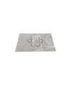 Dog Gone Smart Dirty Dog Microfiber Paw Doormat - Muddy Mats For Dogs - Super Absorbent Dog Mat Keeps Paws & Floors Clean - Machine Washable Pet Door Rugs with Non-Slip Backing Large Silver Grey