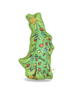 Dr. Seuss for Pets The Grinch Who Stole Christmas Tree Squeaker Dog Toy Medium Dog Toy for Christmas and The Holidays Squeaky Dog Toy from Dr Suess Collection Plush Dog Toy, 9 Inch