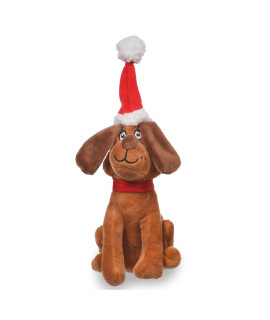 Dr. Seuss for Pets The Grinch Max Santa Figure Plush Squeaky Dog Toy The Grinch Plush Dog Toy from Dr Seuss Collection Large Christmas Dog Toy for Holidays, 9 Inch