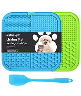 MateeyLife Licking Mat for Dogs and Cats, Premium Lick Mats with Suction Cups for Dog Anxiety Relief, Cat Lick Pad for Boredom Reducer, Dog Treat Mat Perfect for Bathing Grooming etc.