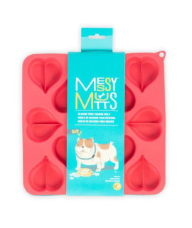 Messy Mutts Dog Treat Making Mold Heart 2Pk