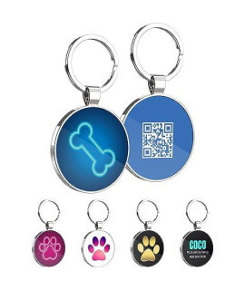 KEKID QR Code Dog Tag,Dog Tags Personalized for Pets, Custom Dog Name ID Tags Personalized Dog and Cat Tags -Free Online Pet Page Prevent Lost/Modifiable