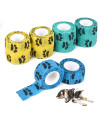 xiweeui 12Pcs Self Adhesive Bandage Wrap, Assorted Colors Cohesive Bandage for Dogs Pet Animals for Wrist Healing Ankle Sprain and Swelling