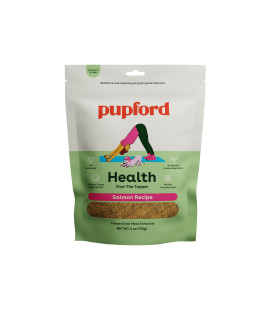Pupford Over the Topper - Freeze Dried Meal Toppers for Dogs & Puppies of All Ages Minimal Ingredients, Made in the USA A Delicious Food Topper for Picky Dogs to Improve Nutrition & Taste (Salmon)