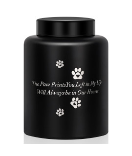 Large Pet Urn Apply Up to 150 lb,JOFUNG,Memorial Funeral Urns for Dogs/Cats/Animals Ashes,Paws Print Engraved Urn for Keepsake,Paw