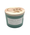 Sand + Paws Scented Candle - Fresh Jasmine - Additional Scents and Sizes -Luxurious Air Freshening Jar Candles Neutralize pet Odors and Enhance Home d?or - 100% Cotton Lead-Free Wicks - 12 oz