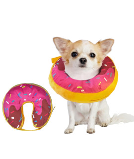 Dog Neck Donut Collar - Inflatable Dog Donut Collar for After Surgery - Elizabethan Collar for Dogs, Dog Inflatable Recovery Collar, Dog Doughnut Collar (Extra Small Size, XS)