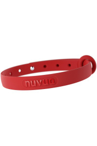 Nuvuq Comfortable, Soft and Light Cat Collar with Breakaway Snap Button (Tomato Red)