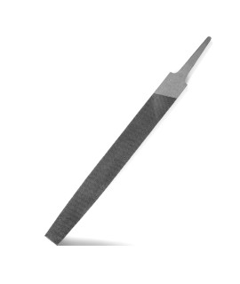 XAQISHIRE 8 Flat Medium cut File, Double cut Teeth, Made of High carbon Steel, Single Hand File Without Handle, Suitable for Shaping Metal, Wood, etc