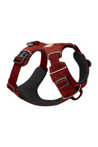 Ruffwear, Front Range Dog Harness, Reflective and Padded Harness for Training and Everyday, Red clay, XX-Small