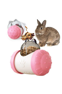 Interactive Treat Ball for Rabbits, Rabbit Snack Toy Ball, Sports and Entertainment Treats Interactive Game, Roll and Push, Enrichment Foraging Toys for Rabbits, Guinea Pigs, Chinchillas, Hamsters