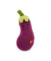Petface Foodie Faces Aubergine Plush Dog Toy