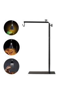 BETAZOOER Reptile Lamp Stand Adjustable 15-31 Inch Floor Light Holder Lamp Hanging Bracket Metal Support for Reptile Glass Terrarium Heating Light