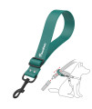Pawaboo Dog Car Seatbelt, Universal Pet Safety Belt, Chew-Proof Dog Car Restraint with Adjustable Strap, Nylon Woven Belt & PVC Shell Dog Seatbelt Harness, Dog Leash with 360?Hook, 20 in, Dark Green