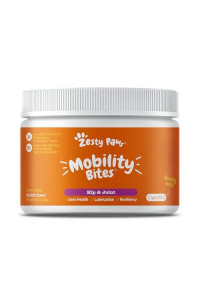Zesty Paws Mobility Bites Dog Joint Supplement - Hip and Joint Chews for Dogs - Pet Products with Glucosamine, Chondroitin, & MSM + Vitamins C and E for Dog Joint Relief - VS - Beef & Bacon - 90 Count