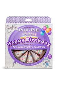 The Lazy Dog Pup-Pie - Original Pup-Pie - Happy Birthday Dog Treat for a Special Dog, 5 oz (Birthday Cake, Pie with Treats)