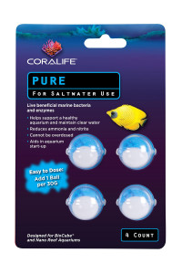Coralife Marine PURE Water Care Bacteria Supplement 4 pack