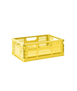 3 Sprouts Modern Folding Crate - Large - Yellow