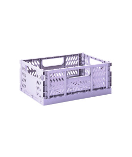 3 Sprouts Modern Folding Crate - Medium - Lilac