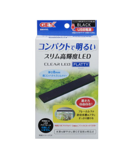 Gex GEX Clear LED, Fluty, Black, Slim High Brightness LED, Aquarium 15.7 inches (40 cm) or Less