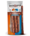 Jack&Pup 12 Beef Collagen Sticks for Dogs Rawhide Free Dog Chews Long Lasting Single Ingredient Healthy Dog Treats for Medium Dogs Bully Stick Alternative (5 Pack)
