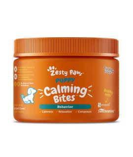Zesty Paws Calming Chews for Dogs Composure & Relaxation for Everyday Stress & Separation Turkey Puppy 90 Count