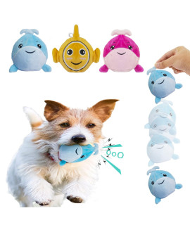 i-STUDIO 3 Pack Squeaky Dog Balls Toy, 2 in 1 Rubber Bouncy Fetch Pet Balls, Dog Birthday Toy, for Medium Small Pets Interactive Play