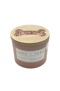 Sand + Paws Scented Candle - Newport - Additional Scents and Sizes -Luxurious Air Freshening Jar Candles Neutralize pet Odors and Enhance Home d?or - 100% Cotton Lead-Free Wicks - 12 oz