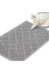 Heeyoo Cat Litter Mat, Large Kitty Litter Box Mat 35 x 23 Inches, Litter Trapping Mat with Waterproof and Non-Slip Backing, Keep Floors Clean, Soft on Kitty Paws