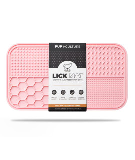 Pup Culture Dog Lick Mat for Dogs, Feeding Pad for Anxious Pets Plus 4 Different Puzzles for Mental Stimulation for Dogs - Supports Mental, Dental, and Digestive Health, Bite Resistant and Heavy Duty