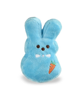 Peeps for Pets Blue Peeps Plush Dress-Up Bunny Squeaky Dog Toy, 4 Small Dog Toy from Peeps Marshmallow Candies Brand Plush Dog Toy, Blue Dog Toy, Peeps Stuffed Animal Bunny Dog Toy (FF20247)
