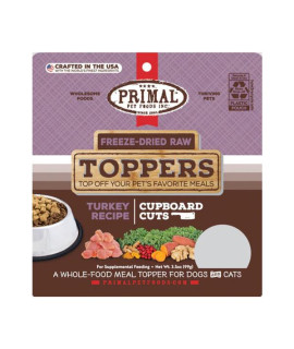 Primal Freeze Dried Cupboard Cuts Toppers | Turkey 3.5 Oz